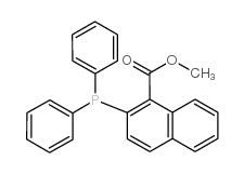 2-二苯基膦-1-萘甲酸甲酯 结构式