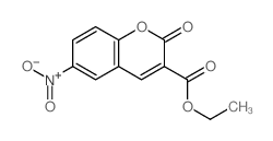 6-硝基香豆素3-甲酸乙酯 结构式