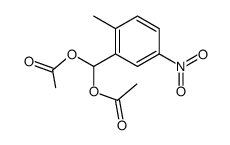 1-(2-甲基-5-硝基苯基)甲烷二醇 1,1-二乙酸酯 结构式