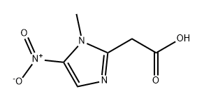 1-甲基-5-硝基-1H-咪唑-2-乙酸 结构式