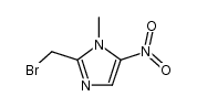 2-(溴甲基)-1-甲基-5-硝基-1H-咪唑 结构式