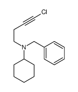 Benzenemethanamine, N-(4-chloro-3-butyn-1-yl)-N-cyclohexyl- 结构式