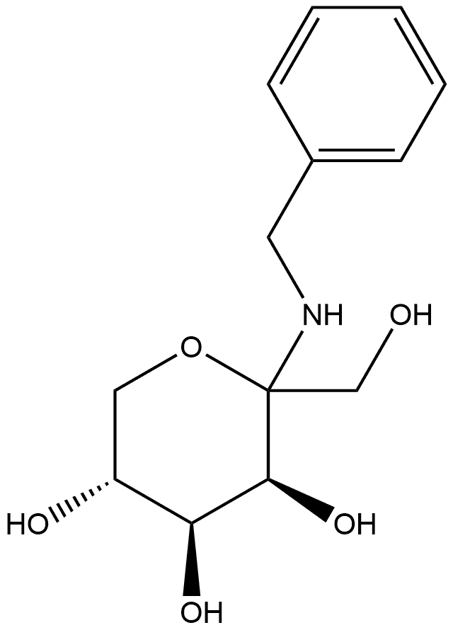 N-苄基-D-塔格吡喃糖基胺 结构式