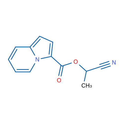 1-氰基中氮茚-3-羧酸乙酯 结构式