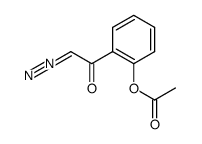 Ethanone, 1-[2-(acetyloxy)phenyl]-2-diazo- 结构式