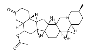 (5α,6α)-6-乙酰氧基-20-羟基-瑟烷-3-酮 结构式