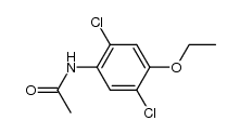 N-(2,5-二氯-4-乙氧基苯基)乙酰胺 结构式