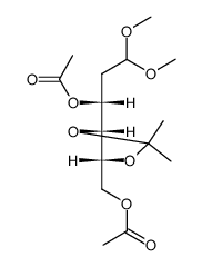 D-lyxo-Hexose, 2-deoxy-4,5-O-(1-methylethylidene)-, dimethyl acetal, diacetate (9CI) 结构式