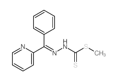 2-(苯基-2-吡啶亚甲基)肼二硫代甲酸甲酯 结构式