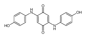 2,5-双[(4-羟基苯基)氨基]-2,5-环己二烯-1,4-二酮 结构式