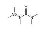 Urea, N-(dimethylstibino)-N,N',N'-trimethyl- 结构式