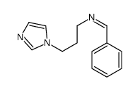 1H-Imidazole-1-propanamine, N-(phenylmethylene)- 结构式