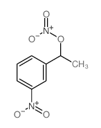 1-(3-硝基苯基)乙基硝酸酯 结构式