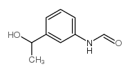 N-[3-(1-羟乙基)苯基]甲酰胺 结构式