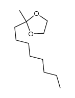 2-甲基-2-辛基-1,3-二氧戊环 结构式