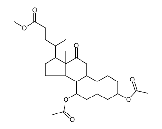 3α,7α-二乙酰氧基-12-氧代-5β-胆酸甲酯 结构式
