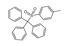 1-甲基-4-[(三苯甲基)磺酰基]苯 结构式
