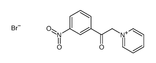 1-(3-nitrophenyl)-2-pyridin-1-ium-1-ylethanone bromide 结构式