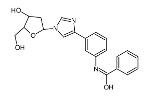 1-(2-deoxyribofuranosyl)-4-(3-benzamido)phenylimidazole 结构式