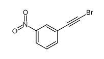 1-(2-溴乙炔基)-3-硝基苯 结构式