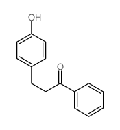 3-(4-羟基苯基)-1-苯基-1-丙酮 结构式