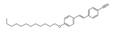 4-[(1E)-2-[4-(十二烷氧基)苯基]乙烯基]苯甲腈 结构式