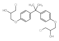 2,2-双[4-(3-氯-2-羟基丙氧基)苯基]丙烷二盐酸盐 结构式