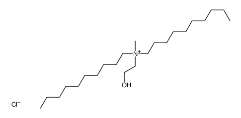 N-癸基-N-(2-羟乙基)-N-甲基-1-癸铵氯化物 结构式