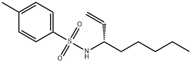 N-[(1S)-1-乙烯基己基]-4-甲基苯磺酰胺 结构式