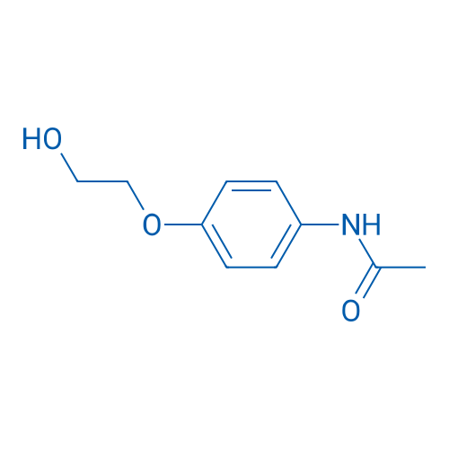 N-[4-(羟基乙氧基)苯基]乙酰胺 结构式