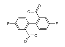 4,4'-二氟-2,2'-二硝基联苯 结构式