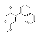 2-氯-N-(2-甲氧基乙基)-N-(1-苯基-1-丁烯基)乙酰胺 结构式