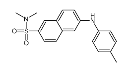 N,N-二甲基-6-对甲苯氨基-2-萘磺酰胺 结构式