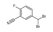 5-(二溴甲基)-2-氟苯甲腈 结构式