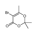 5-溴-2,2,6-三甲基-4H-1,3-二氧杂环己-4-酮 结构式