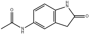 N-(2-氧吲哚啉-5-基)乙酰胺 结构式