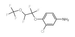 3-氯-4-[1,1,2-三氟-2-(三氟甲氧基)乙氧基]苯胺 结构式