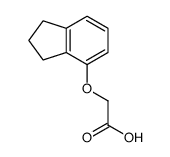 2-(2,3-二氢-1H-茚-4-基氧基)乙酸 结构式