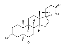Cholan-24-oic acid, 3-hydroxy-6-oxo-, (3β,5β)- 结构式