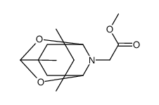 3,6-亚甲基桥-2H,5H-吡喃并[2,3-b]吡喃-2,7-亚胺-9-乙酸,六氢-3,4a,6-三甲基-,甲酯(9CI) 结构式
