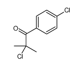 2-氯-1-(4-氯苯基)-2-甲基-1-丙酮 结构式
