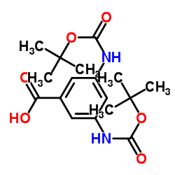 3,5-双-boc-氨基苯甲酸 结构式