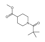 1-特戊酰哌啶-4-羧酸甲酯 结构式