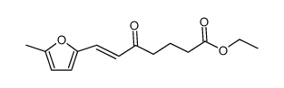 6-Heptenoic acid, 7-(5-methyl-2-furanyl)-5-oxo-, ethyl ester 结构式