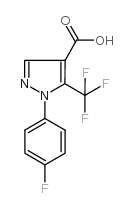 1-(4-氟苯基)-5-(三氟甲基)-1H-吡唑-4-羧酸 结构式