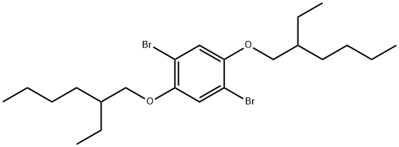 1,4-二溴-2,5-双((2-乙基己基)氧基)苯 结构式