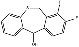 7,8-二氟-6,11-二氢二苯并[B,E]噻庚英-11-醇 结构式