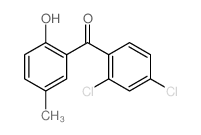 (2,4-二氯苯基)(2-羟基-5-甲基苯基)甲酮 结构式