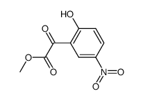2-羟基-5-硝基-α-氧代苯乙酸甲酯 结构式