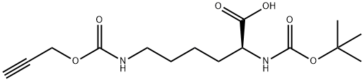 N-α-Boc-炔丙基赖氨酸 结构式